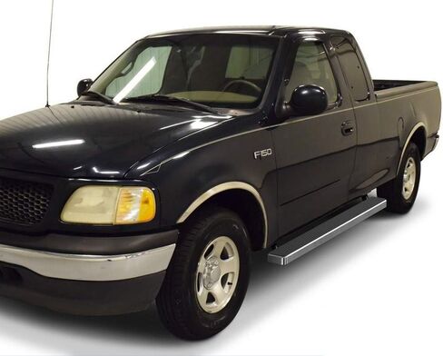 APS (304 من الفولاذ المقاوم للصدأ الفضة المصقول 6in) لوحات تشغيل Nerf Bars خطوات جانبية متوافقة مع Ford F150 1999-2003 Super Cab 4-Door (تشمل 04 Heritage) و F250LD 1999-2003 3 أبواب خفيفة in Saudi Arabia