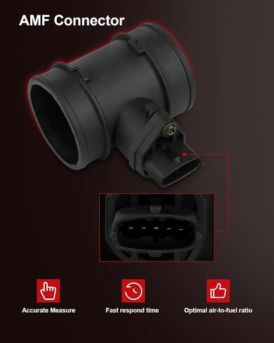 Mass Air Flow Sensor Compatible for Dodge for Attitude 1.6L 2006-2007 for Hyundai for Accent 1.6L 2006, Direct Replacement MAF Sensor 2816438200 2816438080 in Saudi Arabia