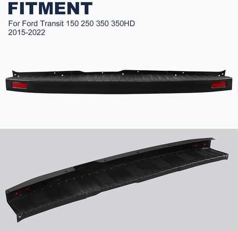 Rear Bumper Cover Top Pad and Left Right End Caps Fit for Ford Transit 150/250/350/350 HD 2015-2022 Rear Bumper Side End Cap Cover and Step Plate with Reflectors FO1105137 in Saudi Arabia