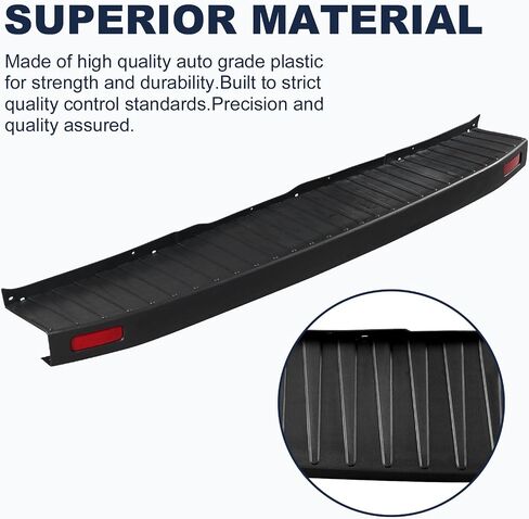 Rear Bumper Cover Top Pad and Left Right End Caps Fit for Ford Transit 150/250/350/350 HD 2015-2022 Rear Bumper Side End Cap Cover and Step Plate with Reflectors FO1105137 in Saudi Arabia