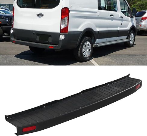 Rear Bumper Cover Top Pad and Left Right End Caps Fit for Ford Transit 150/250/350/350 HD 2015-2022 Rear Bumper Side End Cap Cover and Step Plate with Reflectors FO1105137 in Saudi Arabia