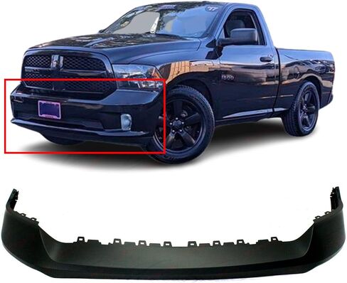 FitParts Compatible With Front Bumper Top Cover Pad 2013-2018 Dodge Ram 1500 Big Horn Extended Standard Express Lone Star SLT. New, Primed CH1014108 68197697AA 2014 2015 2016 2017 in Saudi Arabia