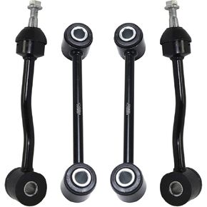 Detroit Axle - 4pc Sway Bars for 1997-2006 Jeep TJ Wrangler ، 4 Brid and الخلفي للتثبيت المتسابق Links 1998 1999 2000 2001 2002 2003 2004 2005 استبدال in Saudi Arabia