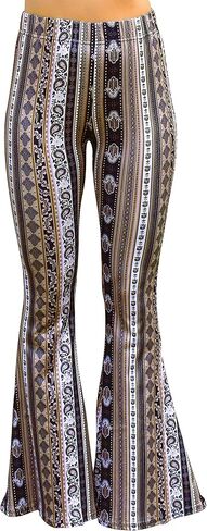 Daisy Del Sol Comfy Lightweight Stretch Vintage Palazzo 70s Bell Bottom Flare Lounge Yoga Pants in Kuwait
