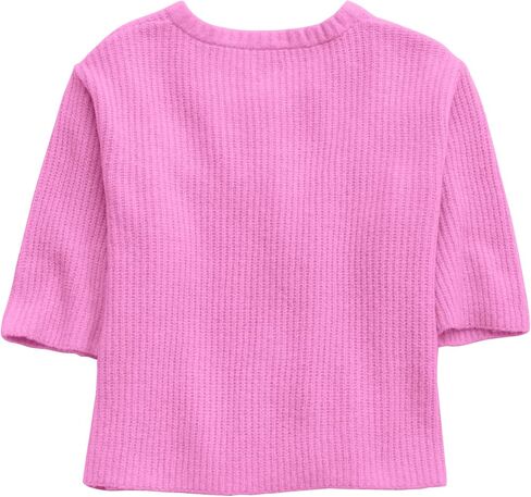 Gacaky Women's Lightweight Cardigan Sweater Short Sleeve Casual Crewneck Button Soft Knit Cardigans Sweater Tops in Saudi Arabia
