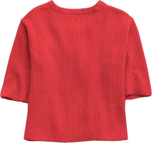 Gacaky Women's Lightweight Cardigan Sweater Short Sleeve Casual Crewneck Button Soft Knit Cardigans Sweater Tops in Saudi Arabia