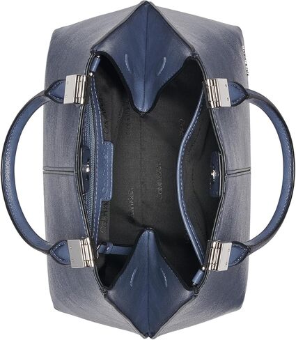 Calvin Klein Granite Geometric Satchel – 2 in 1, Vegan Leather, 2 Pockets in Kuwait