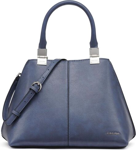 Calvin Klein Granite Geometric Satchel – 2 in 1, Vegan Leather, 2 Pockets in Kuwait