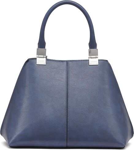 Calvin Klein Granite Geometric Satchel – 2 in 1, Vegan Leather, 2 Pockets in Kuwait