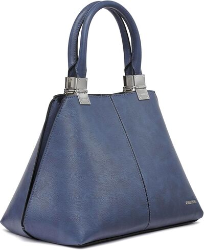 Calvin Klein Granite Geometric Satchel – 2 in 1, Vegan Leather, 2 Pockets in Kuwait