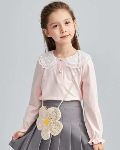 Women Mini Flower Cotton Crochet Crossbody Shoulder Bag Handbag Coin Purse in Kuwait