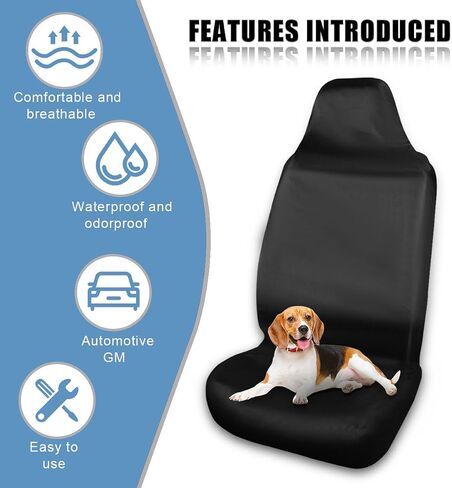 Car Seat Cover Protector, Waterproof Stain Resistant Auto Front Seat Protectors, Universal Dustproof Vehicle Interior Seats Covers for Cars, SUVs, Trucks (1PC/Front) in Saudi Arabia