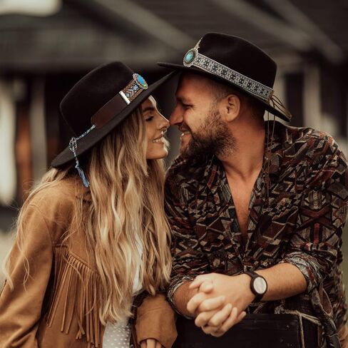 6 Pcs Cowboy Hat Band Replacement Ethnic Western Hat Belts Rural Classical Mexican Turquoise Hatbands for Men Women (Stylish Style) in Kuwait