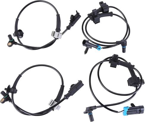 ABS Wheel Speed Sensor Fit for 2007-2013 for Chevy Silverado 1500 2007-2013 for GMC Sierra 1500 for Chevy Silverado 1500 Rear Left Rear Right Front Left Front Right 4pcs ABS Sensors in Saudi Arabia