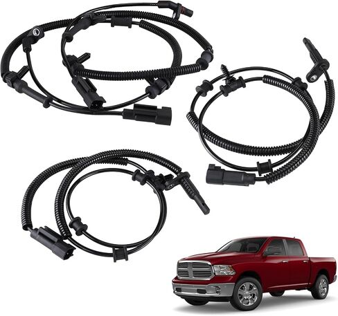 4pcs مستشعر سرعة ABS الأمامي والخلفي متوافق مع RAM 1500 2019 لـ RAM 1500 Classic in Saudi Arabia