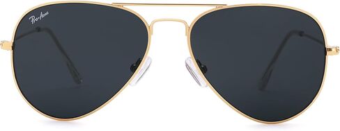 Pro Acme Small Aviator Sunglasses Glass Lens ، Frame Classic Frame UV400 Protection for Men Women ، 52mm in Kuwait