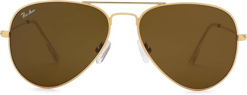 Pro Acme Small Aviator Sunglasses Glass Lens ، Frame Classic Frame UV400 Protection for Men Women ، 52mm in Kuwait