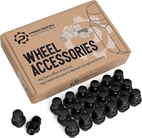 StanceMagic - 20 Silver Chrome Mag Style Lug Nuts with Washer - 12mm x 1.25, 12x1.25 Threads - 1.5" Length - 21mm 13/16" Hex - Compatible with 5Lug Nissan and Infiniti Factory Wheels in Saudi Arabia