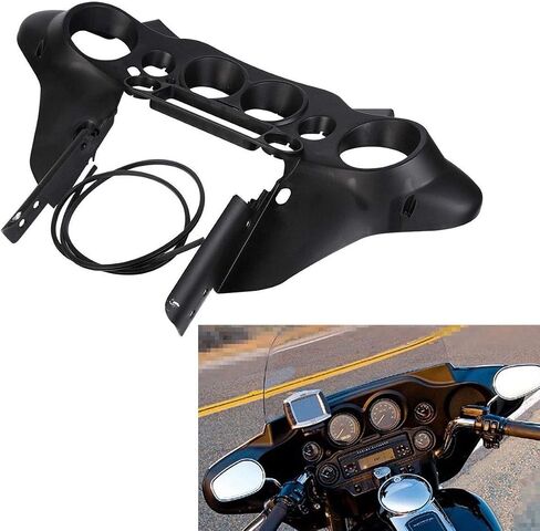 TCT-MOTORPARTS BATWING INNER & OUTER COWL FAIRING FIT for Harley Touring Electra Street Glide 1996-2013 FLHT FLHTC FLHTCU FLHX Black 2012 2011 2006 2005 2005 2003 2003 2002 in Kuwait