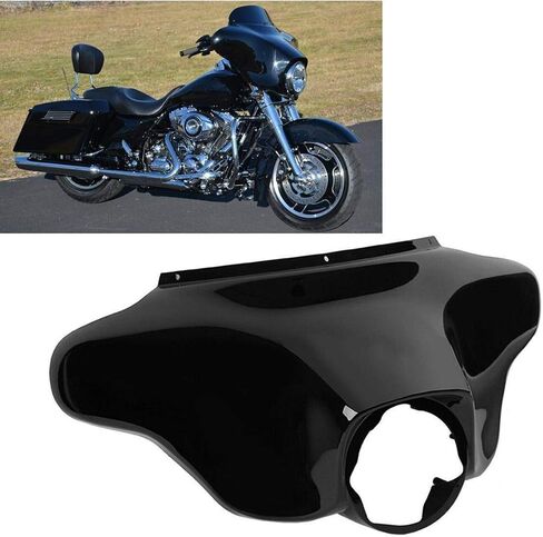TCT-MOTORPARTS BATWING INNER & OUTER COWL FAIRING FIT for Harley Touring Electra Street Glide 1996-2013 FLHT FLHTC FLHTCU FLHX Black 2012 2011 2006 2005 2005 2003 2003 2002 in Kuwait
