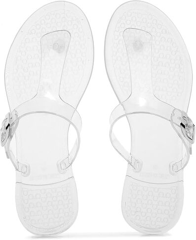 Women Sandals Thong Flip Flops Jelly Shoes Adjustable T-Strap Jellies Flats Clear Dress Slipper Summer Beach Pool Slides Size 10 Slip On Quick Dry Soft in Kuwait