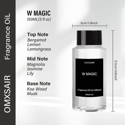 24K Magic Hotel Collection Diffuser Oil والروائح المنزلية الفاخرة - زيت ناشر سحري 24K 150 مل - الحمضيات والبرغموت والياسمين - زيت ناشر الروائح العلاجية - زيوت عطرية سحرية 24K للناشر in Kuwait