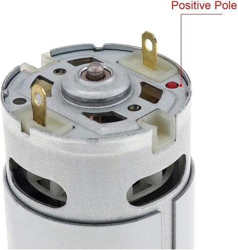 RS550 High Torque Brush Motor 10.8-25V 60W محرك حفر كهربائي مع محامل الكرة المزدوجة ضوضاء منخفضة لاستبدال مفك البراغي اللاسلكي (12V-23000 دورة في الدقيقة) in Saudi Arabia