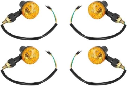 انعطاف أضواء الإشارة 4 × مؤشرات LED 6V مصابيح إشارة انعطاف مصابيح دراجة نارية العنبر أضاءة وميض 6 فولت دراجة نارية الإشارة in Kuwait