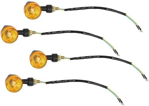 انعطاف أضواء الإشارة 4 × مؤشرات LED 6V مصابيح إشارة انعطاف مصابيح دراجة نارية العنبر أضاءة وميض 6 فولت دراجة نارية الإشارة in Kuwait