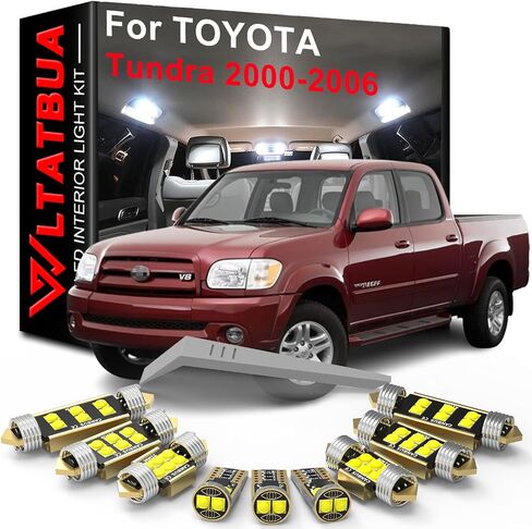LED Interior Light Kit Package Replacement for TOYOTA Tundra 2000 2001 2002 2003 2004 2005 2006, Super Bright 6000K White Bulbs + Install Tool in Saudi Arabia