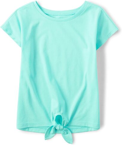The Children's Place,Girls,Short Sleeve Tie Front Top,Multicolor 5-Pack,Medium in Saudi Arabia