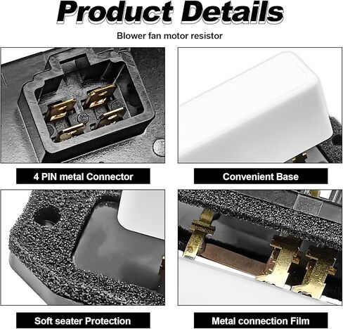 HVAC Blower Fan Motor Resistor Replaces RU109 4720278 5012212AA 6800459AA 68004241AA Compatible with Dodge 1994-2008 Ram 1500 2500 3500 Pickup, Jp 1993-1999 Grand Cherokee in Kuwait