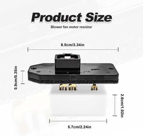 HVAC Blower Fan Motor Resistor Replaces RU109 4720278 5012212AA 6800459AA 68004241AA Compatible with Dodge 1994-2008 Ram 1500 2500 3500 Pickup, Jp 1993-1999 Grand Cherokee in Kuwait
