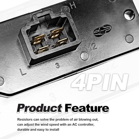 HVAC Blower Fan Motor Resistor Replaces RU109 4720278 5012212AA 6800459AA 68004241AA Compatible with Dodge 1994-2008 Ram 1500 2500 3500 Pickup, Jp 1993-1999 Grand Cherokee in Kuwait