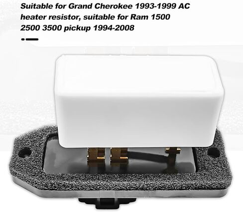HVAC Blower Fan Motor Resistor Replaces RU109 4720278 5012212AA 6800459AA 68004241AA Compatible with Dodge 1994-2008 Ram 1500 2500 3500 Pickup, Jp 1993-1999 Grand Cherokee in Kuwait