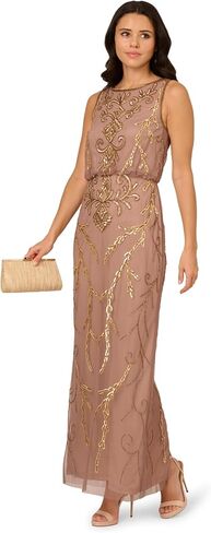 Adrianna Papell Women's Bead Blouson Long Dress in Saudi Arabia