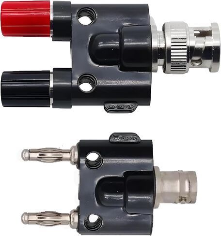 Hantek HT311 BNC إلى محول قابس الموز 4 مم مع 2 تحويل إلى أوضاع تعمل مع راسم الذبذبات (2 قطعة) in Kuwait