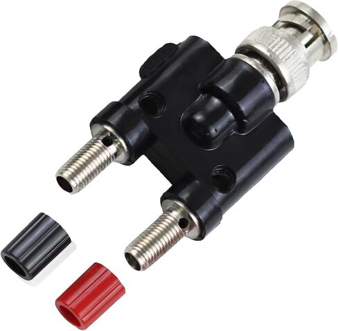 Hantek HT311 BNC إلى محول قابس الموز 4 مم مع 2 تحويل إلى أوضاع تعمل مع راسم الذبذبات (2 قطعة) in Kuwait