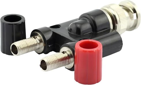 Hantek HT311 BNC إلى محول قابس الموز 4 مم مع 2 تحويل إلى أوضاع تعمل مع راسم الذبذبات (2 قطعة) in Kuwait