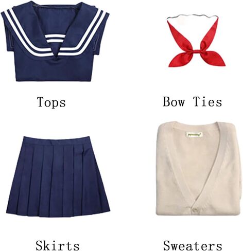 Anime Sailor Cosplay Costume Japanese School JK Uniform Dress Full Set for Halloween in Saudi Arabia