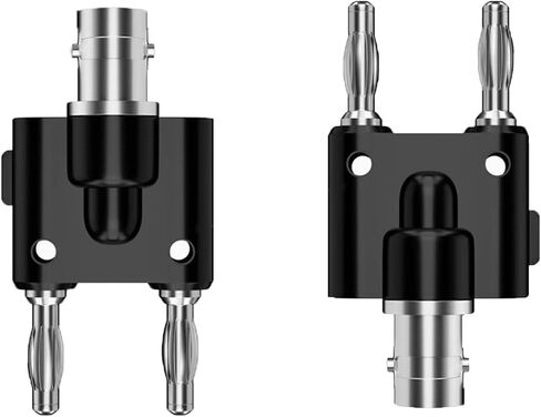 Hantek HT311 BNC إلى محول قابس الموز 4 مم مع 2 تحويل إلى أوضاع تعمل مع راسم الذبذبات (2 قطعة) in Kuwait