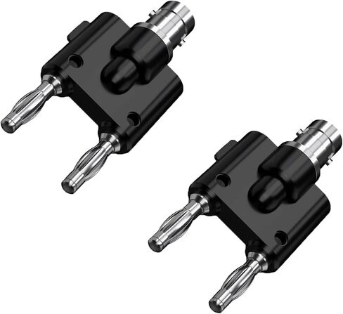 Hantek HT311 BNC إلى محول قابس الموز 4 مم مع 2 تحويل إلى أوضاع تعمل مع راسم الذبذبات (2 قطعة) in Kuwait
