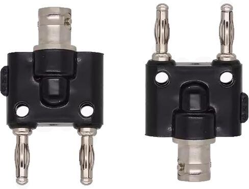 Hantek HT311 BNC إلى محول قابس الموز 4 مم مع 2 تحويل إلى أوضاع تعمل مع راسم الذبذبات (2 قطعة) in Kuwait