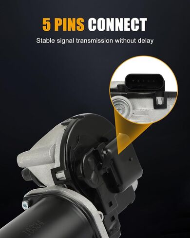 Roadfar Front Windshield Wiper Motor-12V ، 5 Pins ، for Ford ، for Mazda & for Mercury Models-Explorer ، E-150 ، E-25 in Saudi Arabia