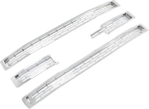 kuafu 4pcs الشبكة الأمامية Chrome insert متوافق مع 2014-2015 GMC Sierra 1500 قاعدة SLT in Saudi Arabia