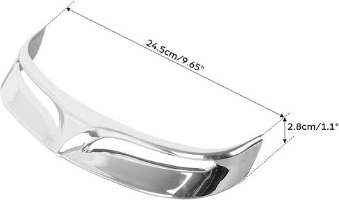 XMT-MOTO Chrome ABS Rear Fender Tip Trailing Edge fits for Harley Davidson Fatboy 2007 2008 2009 2010 2011 2012 2013 2014 2015 2016 2017 in Saudi Arabia