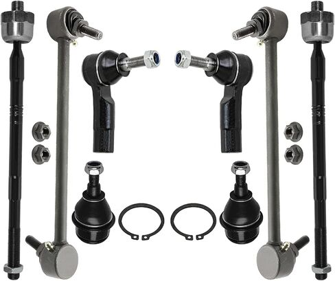 Detroit Axle - AWD Front Suspension Kit لجيب 2014-2018 Cherokee 2 Lower Ball Comborts 2 Sway Bar Links 2 Inner Tie Rods 2 Tie Tie Outer Rods 2015 2015 2017 in Saudi Arabia