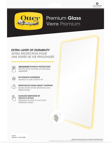 OtterBox Glass Screen Protector for iPad Air 11-inch (M2) (2024), Flawless Touch Response, Fingerprint Resistant, Precision Fit, Vibrant Clarity in Saudi Arabia