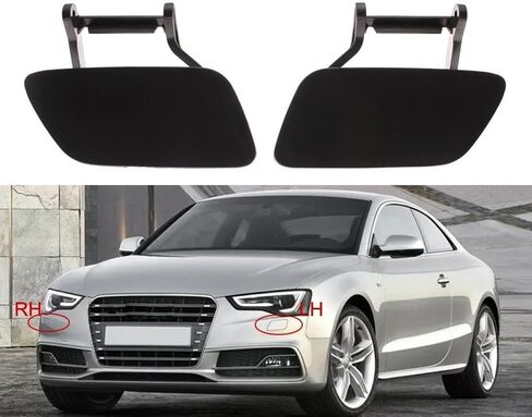 الاشعال غطاء غطاء غسالة المصباح الأمامي لـ A-U-D-I A5/S5 2012-2016 8T0 955 275B 8T0 955 635A 8T0 955 276B 8T0 955 636A (Black-RH) in Saudi Arabia