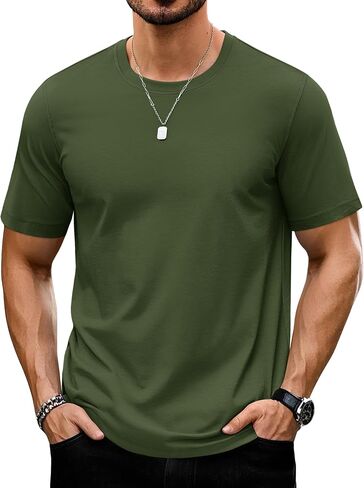 TACVASEN Men's T-Shirts Short Sleeve UPF50+ Mositure Wicking Shirts Lightweight Cooling Crew Neck Tshirt in Kuwait